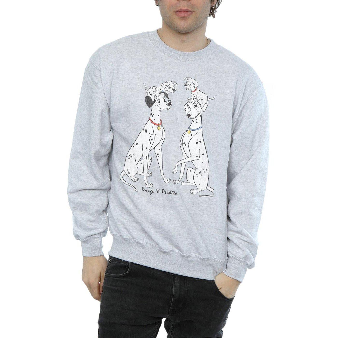 Disney  101 Dalmatians Pongo And Perdita Sweatshirt 