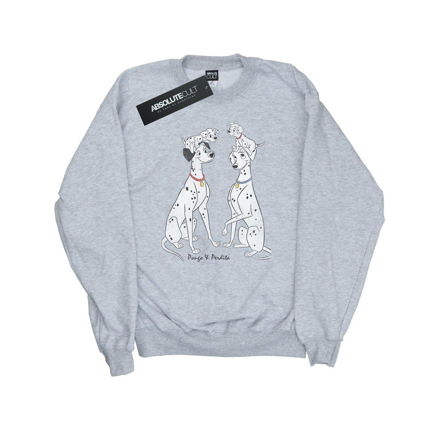 Disney  101 Dalmatians Pongo And Perdita Sweatshirt 