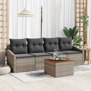 VidaXL Modulares sofa set poly-rattan  