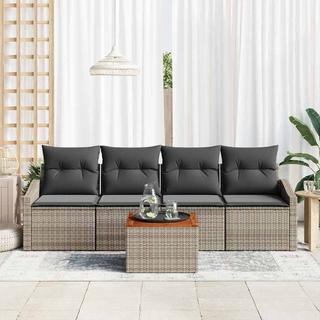 VidaXL Modulares sofa set poly-rattan  