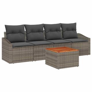 VidaXL Modulares sofa set poly-rattan  