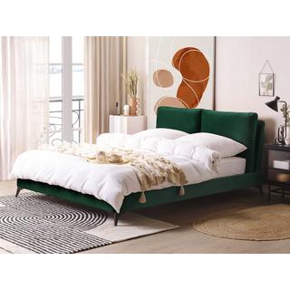 Beliani Bett mit Lattenrost aus Samtstoff Modern MELLE  