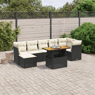 VidaXL set divano da giardino Polirattan  