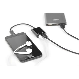 Digitus  Digitus Audio Cavo adattatore [1x spina USB-C® - 2x presa USB-C®, Presa jack da 3.5 mm] AK-300400-002-S Scherma 