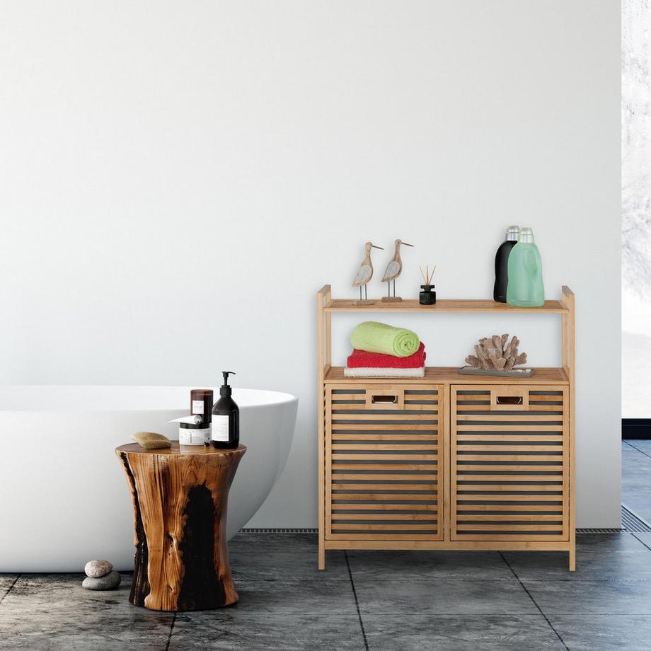 Northix Cesto portabiancheria con 2 ripiani  