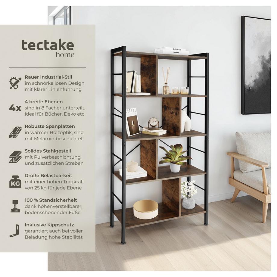 Tectake Scaffale Charleston stile industriale  