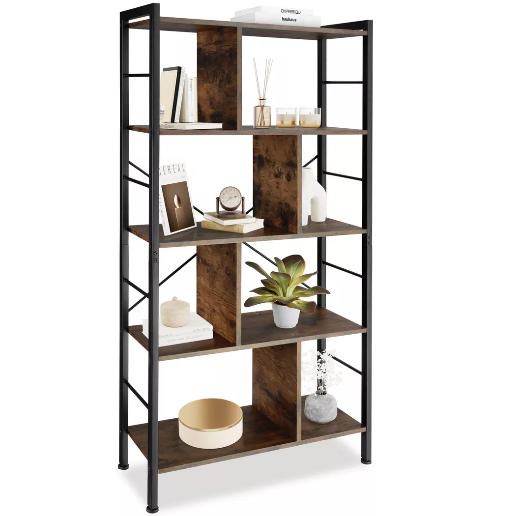 Tectake - Étagère Charleston, 155CM, Marron