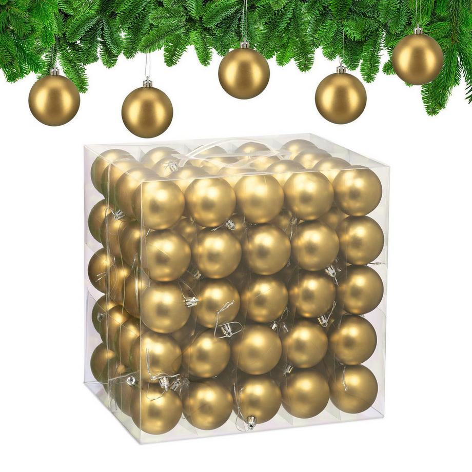 Ensemble de boules de Noël mates