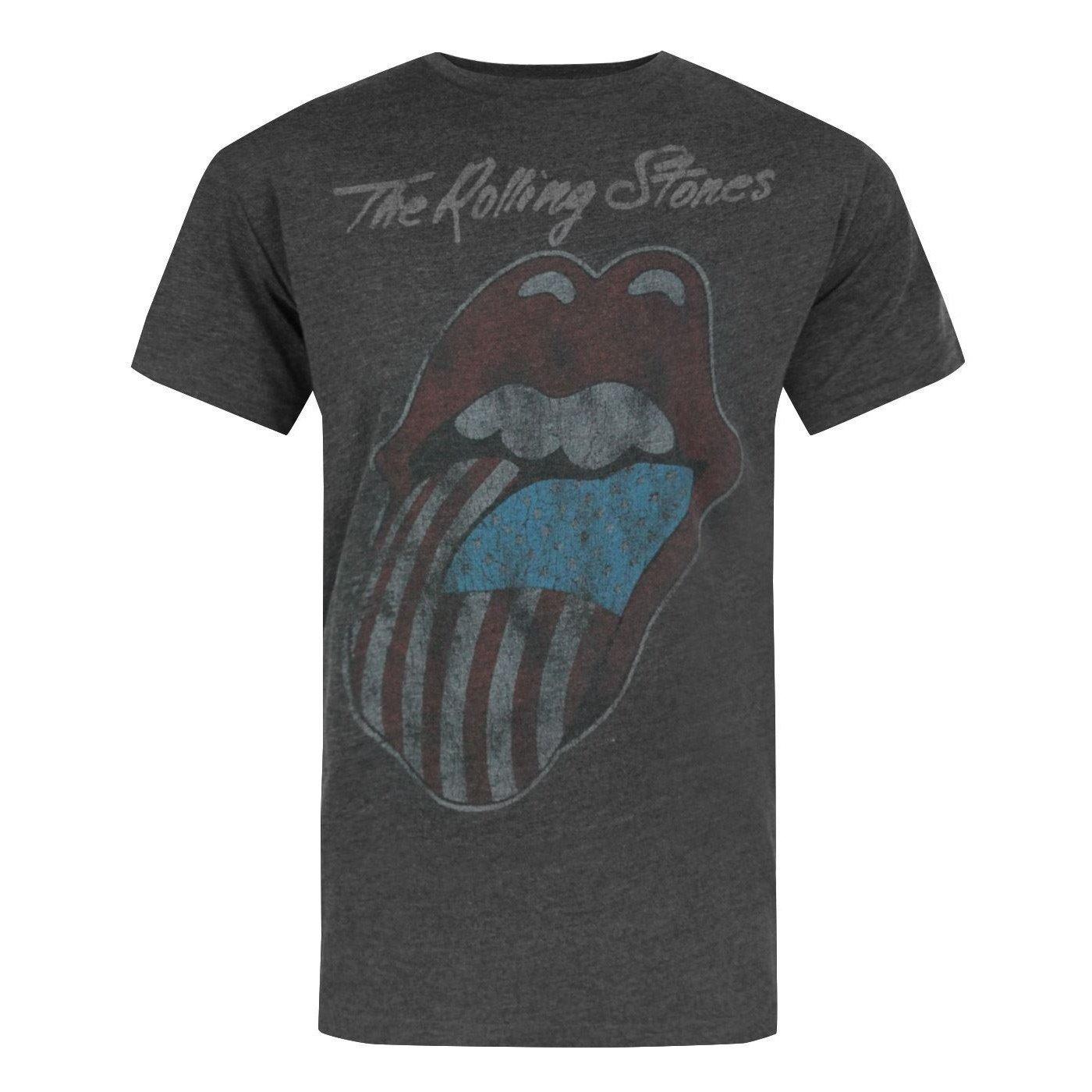 Image of Offizielles Rolling Stones Usa Tour 2 Tshirt Herren Schwarz S
