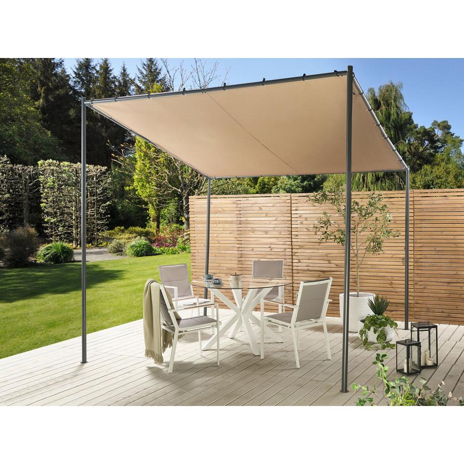 Beliani Gazebo en Tessuto Classico VIMINO  