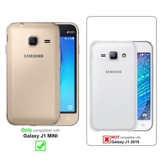 Cadorabo  Hülle für Samsung Galaxy J1 MINI Magnetverschluss, Kartenfach 