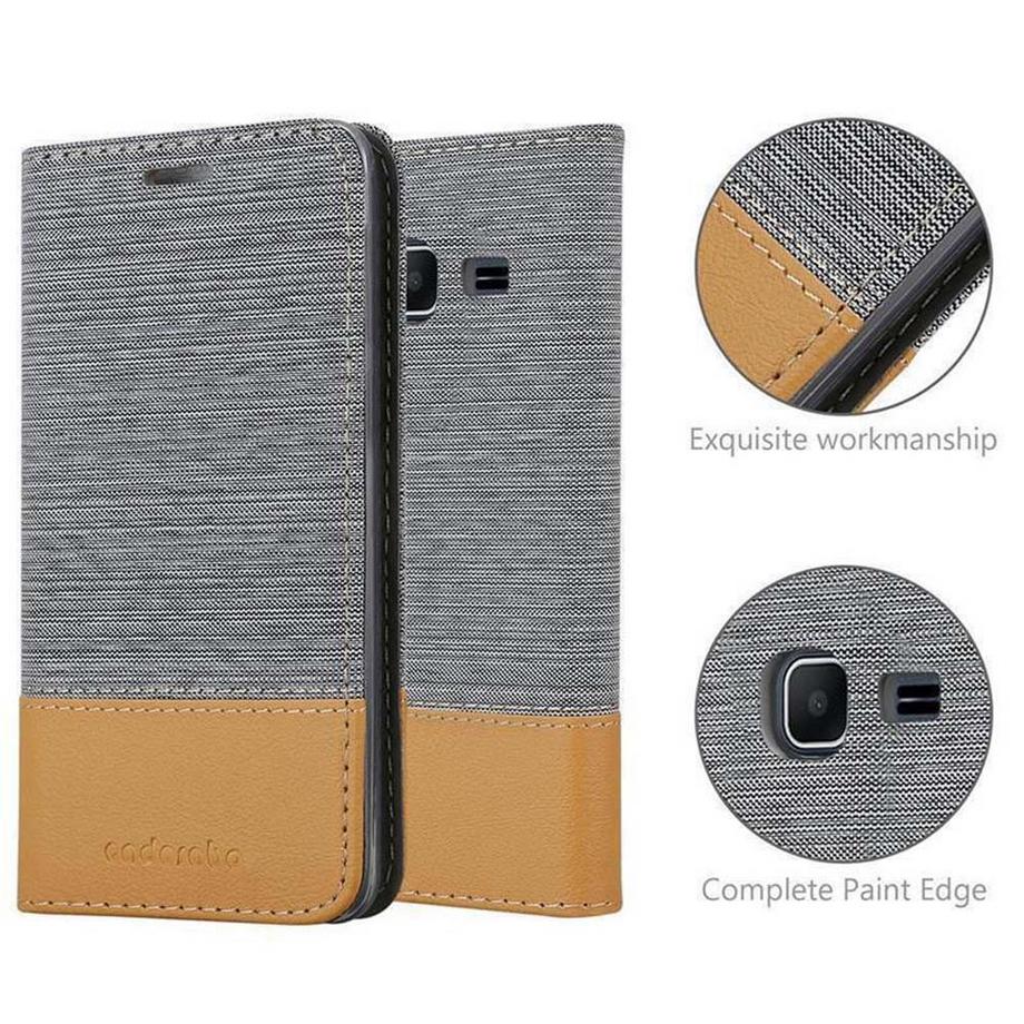 Cadorabo  Hülle für Samsung Galaxy J1 MINI Magnetverschluss, Kartenfach 