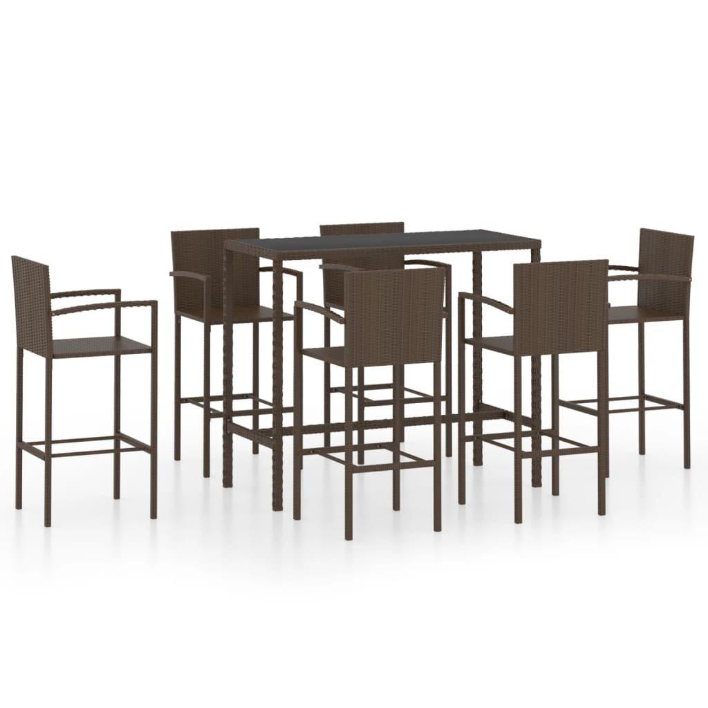 Image of Bar-set poly-rattan Bar-set poly-rattan