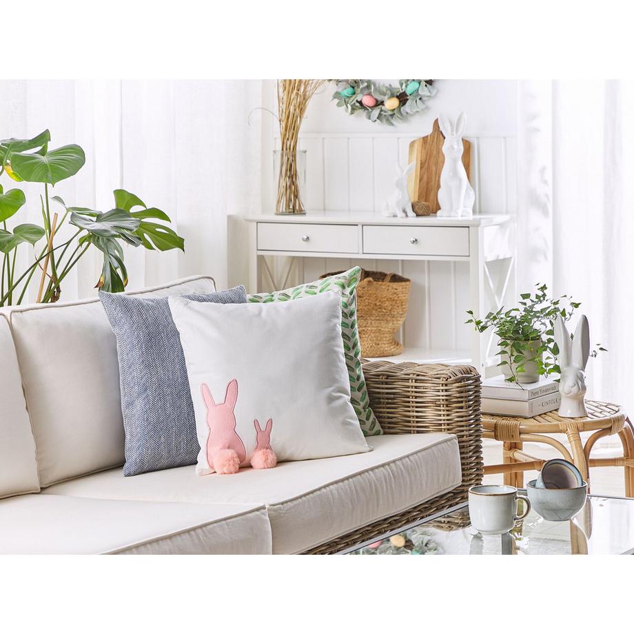 Beliani Set di 2 cuscini en Cotone  PHLOX  