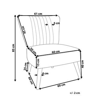 Beliani Sessel aus Polyester Modern VAASA  