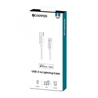 Champion  Cavo da USB-C a Lightning 2 m Bianco 