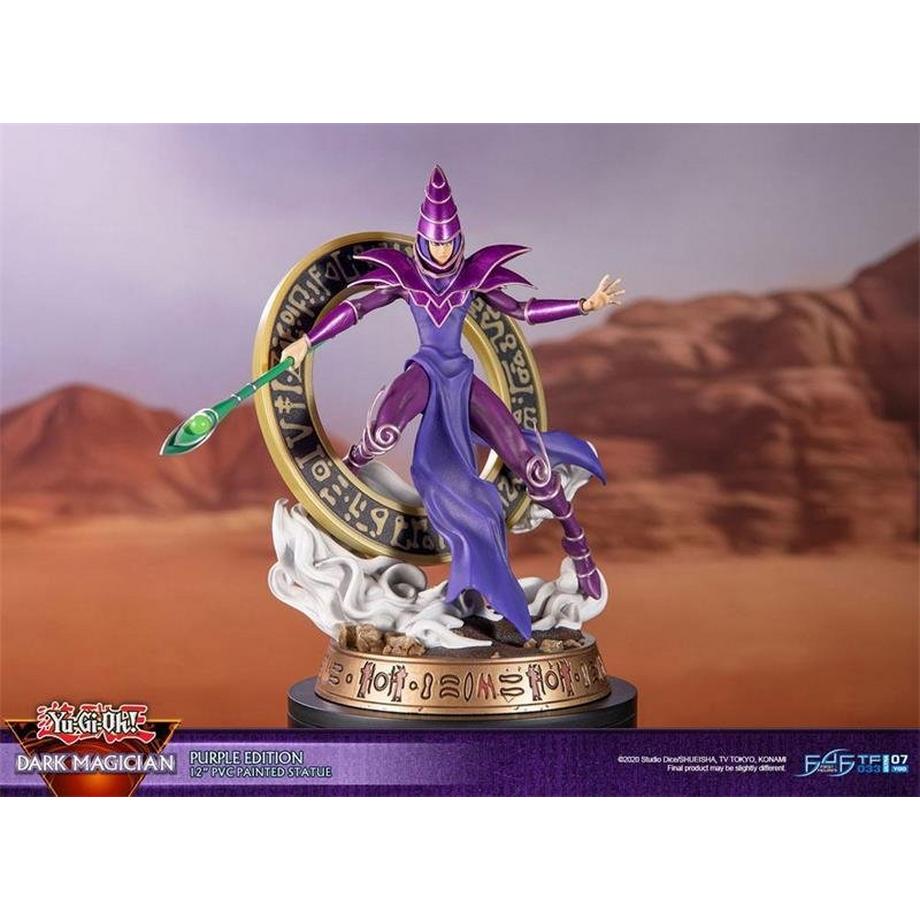 First 4 Figures  Figur: Yu-Gi-Oh! Dark Magician (Purple Edition) (29 cm) 
