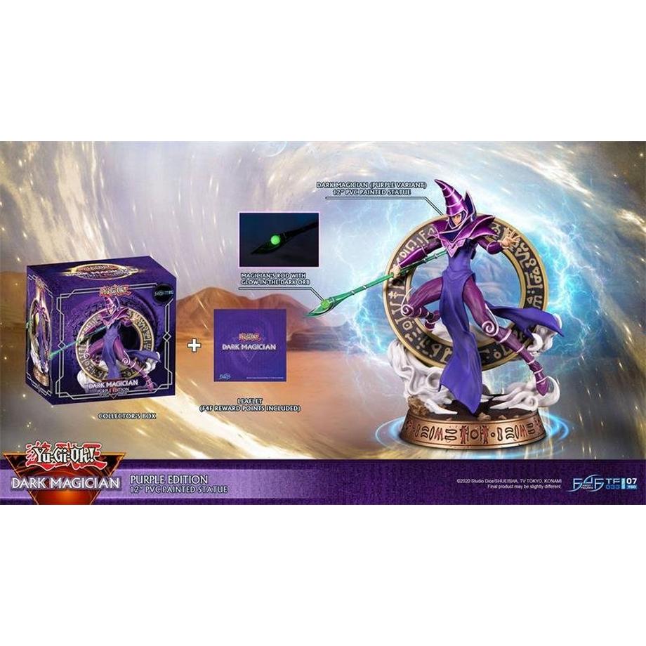 First 4 Figures  Figur: Yu-Gi-Oh! Dark Magician (Purple Edition) (29 cm) 