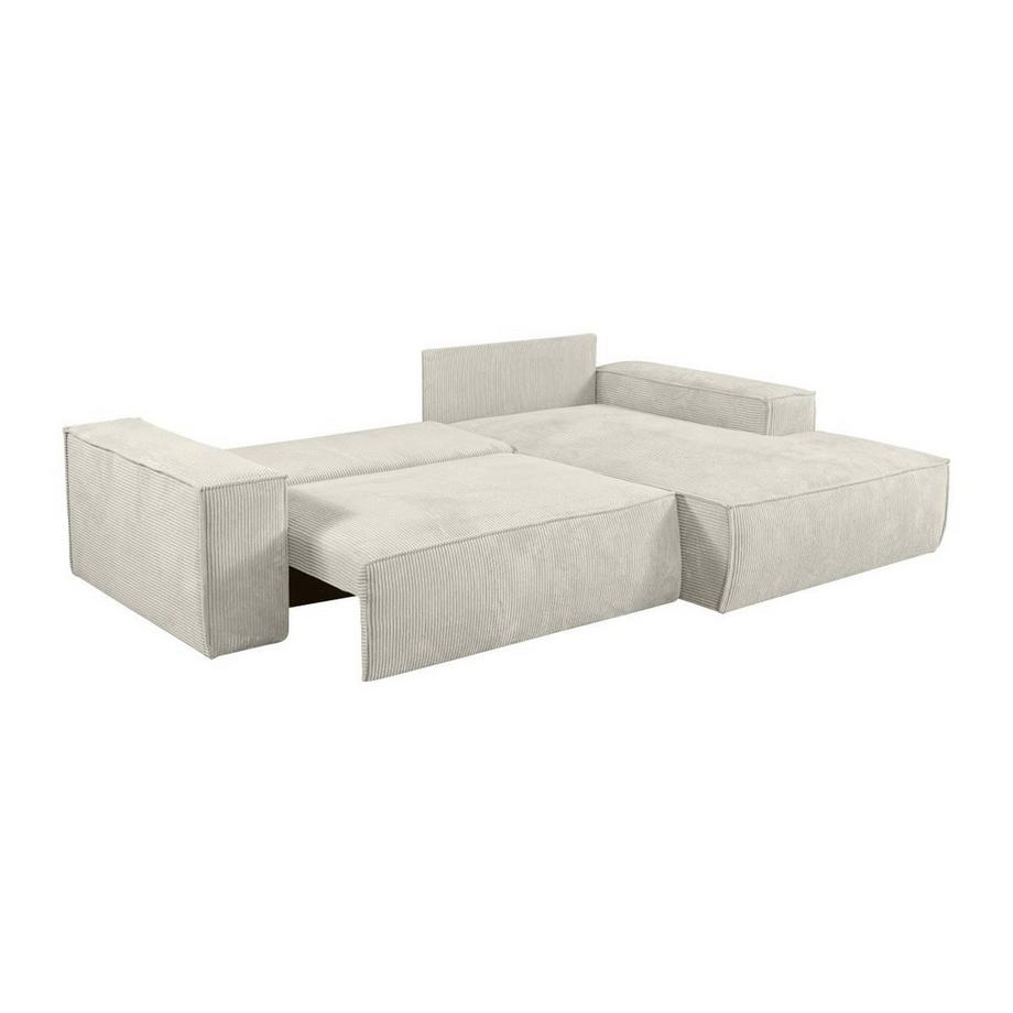 Vente-unique Canapé d'angle conible en velours côtelé AMELIA de PASCAL MORABITO Angle droit  