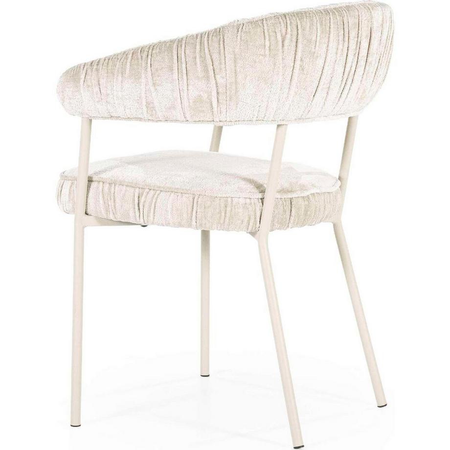 mutoni Chaise de salle à manger Lizzy Femme beige  