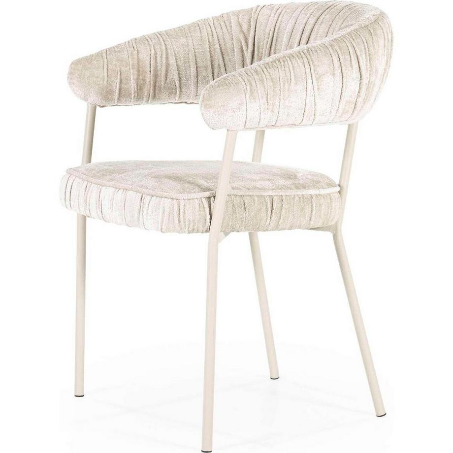 mutoni Chaise de salle à manger Lizzy Femme beige  