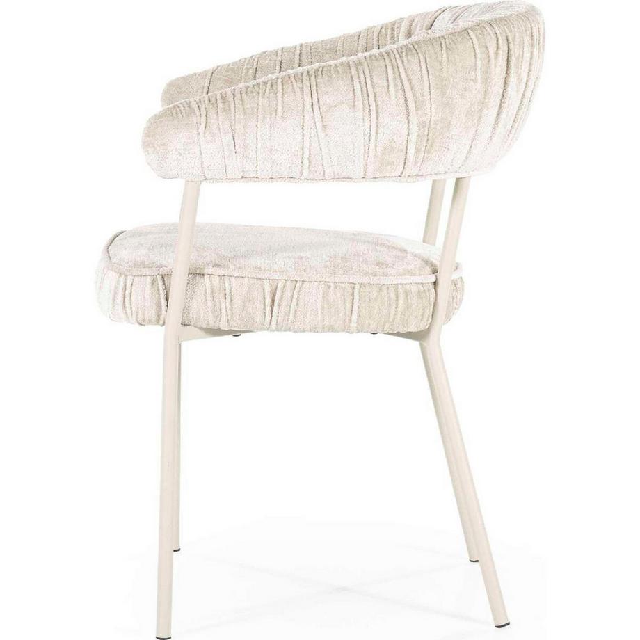 mutoni Chaise de salle à manger Lizzy Femme beige  