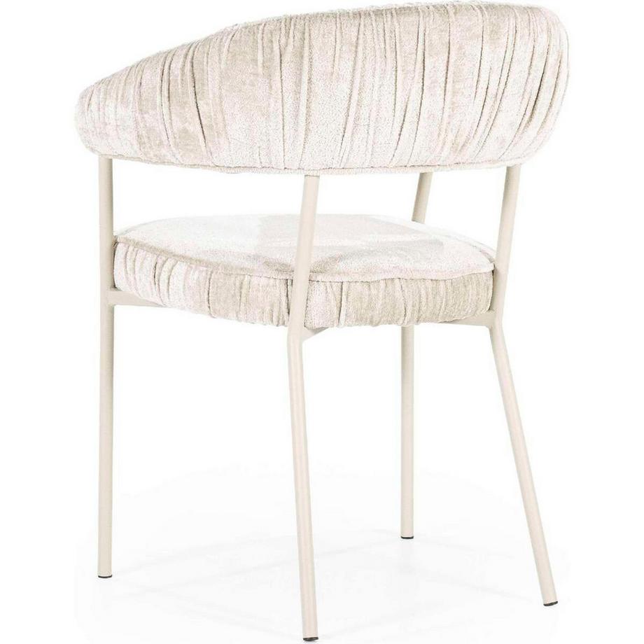 mutoni Chaise de salle à manger Lizzy Femme beige  
