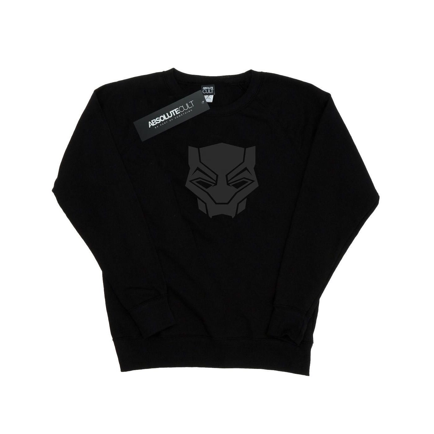 Image of Black Panther Black On Black Sweatshirt Damen Schwarz L