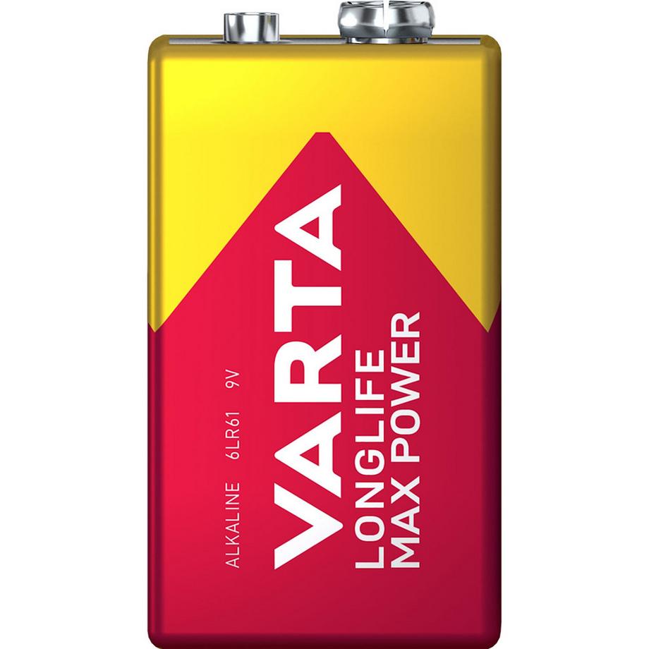 VARTA  Batterie 9 V à puissance maximale longue durée 