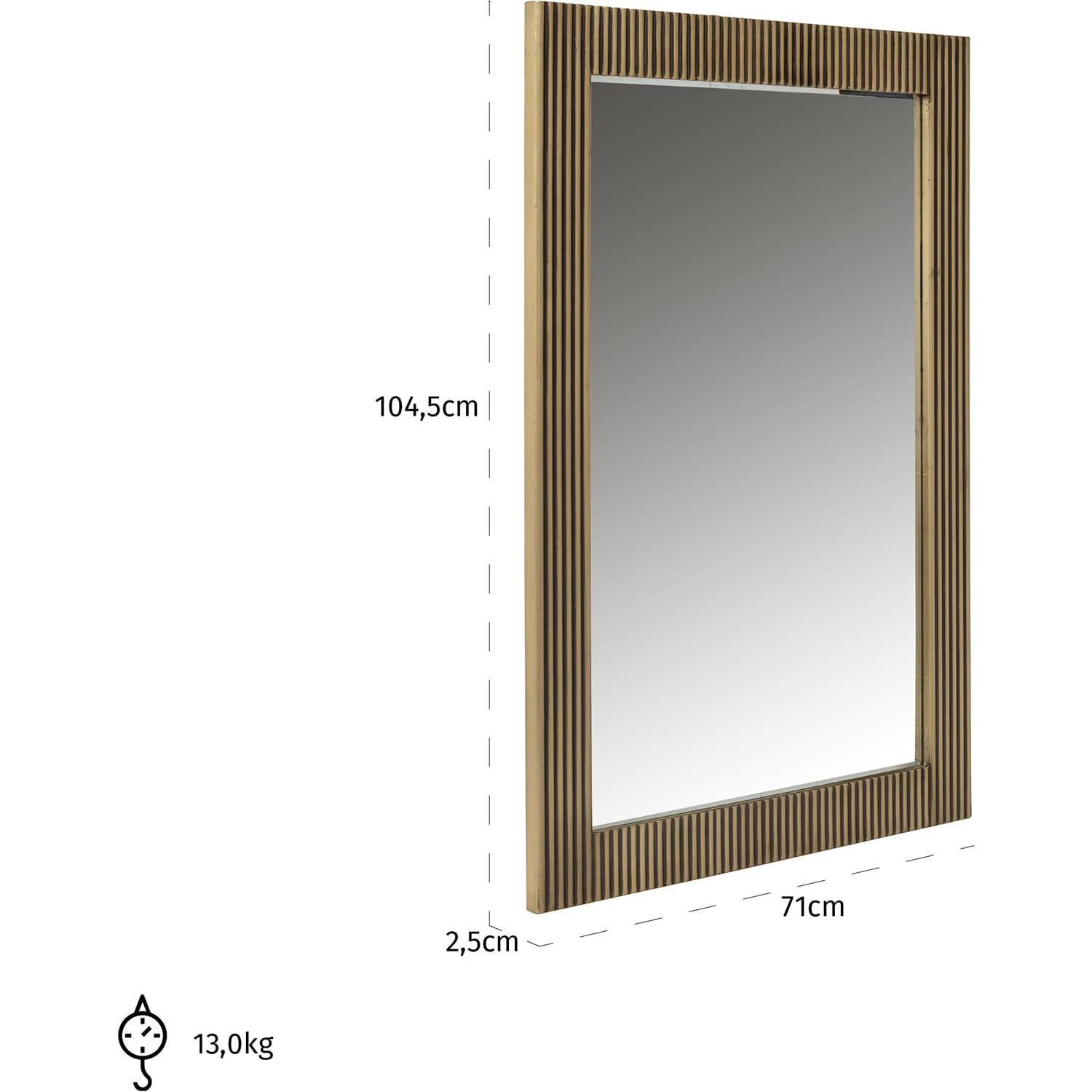 mutoni Spiegel Ironville gold rechteckig 71x105  