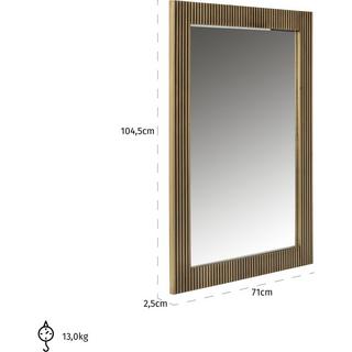 mutoni Specchio Ironville oro rettangolare 71x105  