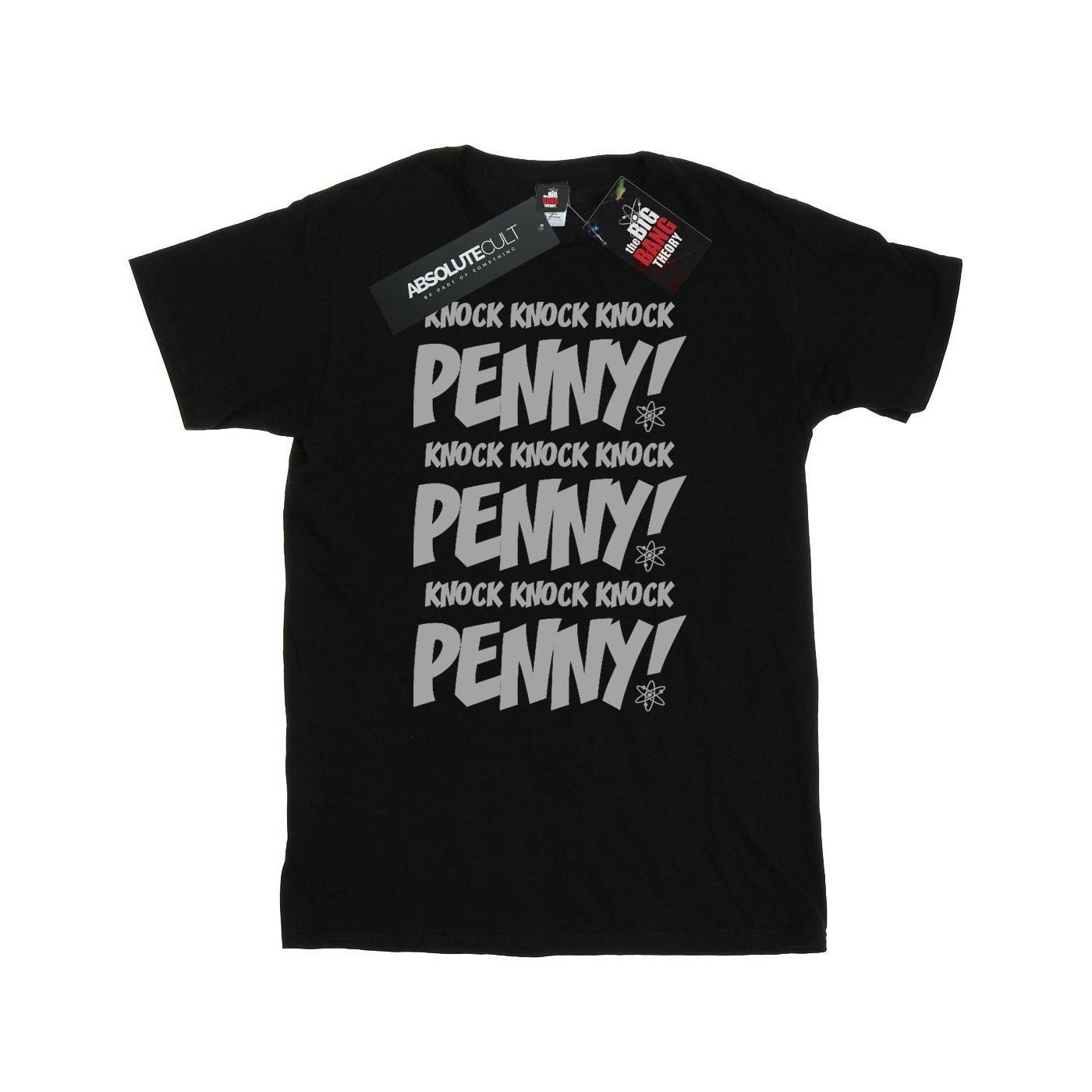 Image of Sheldon Knock Knock Penny Tshirt Herren Schwarz 3XL