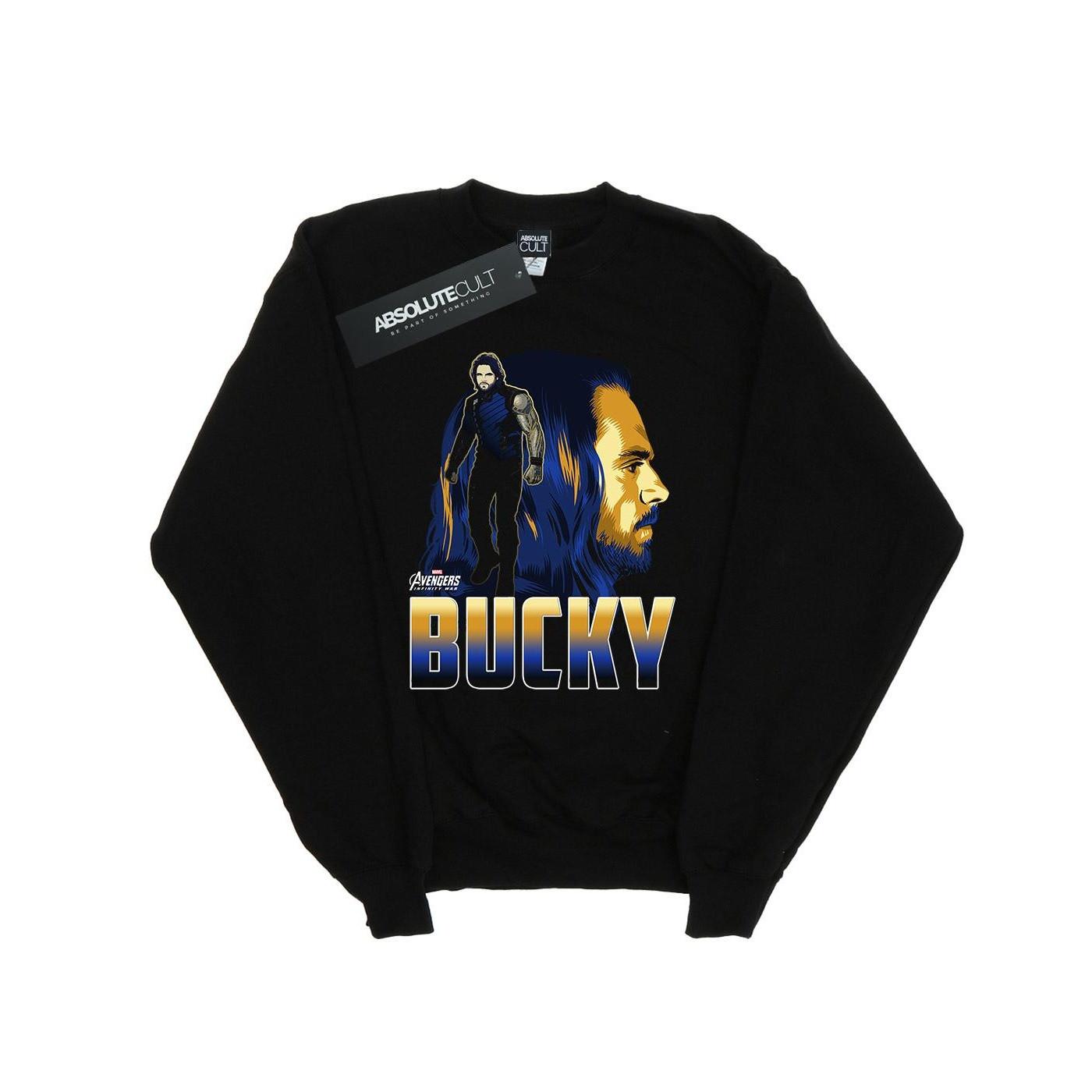 Image of Avengers Infinity War Bucky Character Sweatshirt Damen Schwarz XL