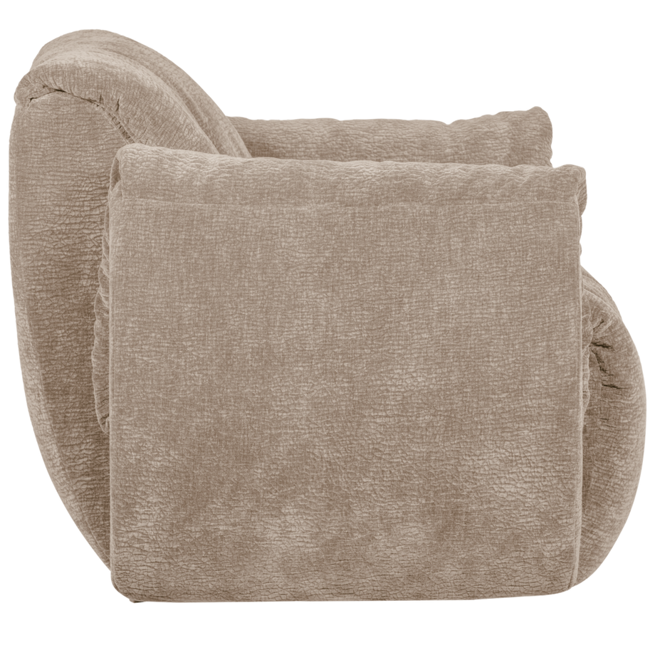 mutoni Sessel Baggy 3D-Chenille sand  