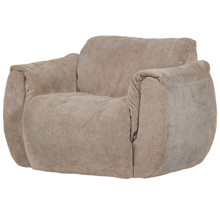 Sessel Baggy 3D-Chenille sand