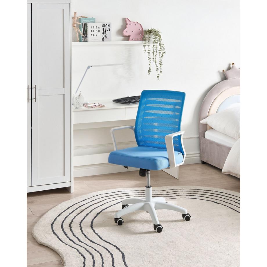 Beliani Chaise de bureau en Tissu maillé Scandinave RADIANT  