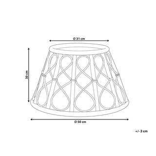 Beliani  Weihnachtsbaumkragen aus Rattan Boho AVENT 