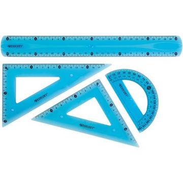WESTCOTT Geometrie-Set Flexi 4-teilig