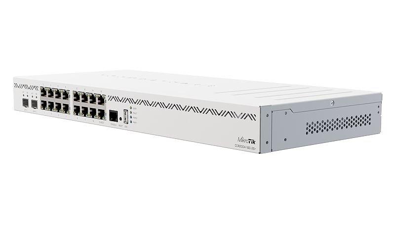 MikroTik  CCR2004-16G-2S+ ROUTER CABLATO GIGABIT ETHERNET BIANCO 