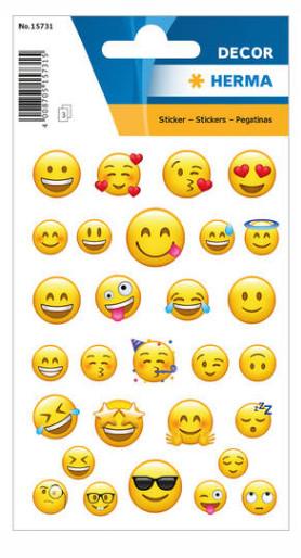 Image of Lovely Emoijs Aufkleber für Kinder Multicolor
