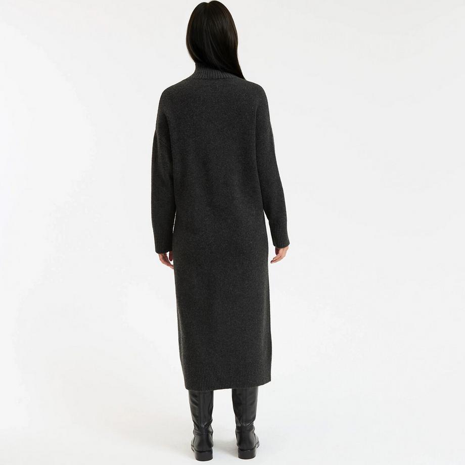 La Redoute Collections Robe droite tricotée à manches longues  