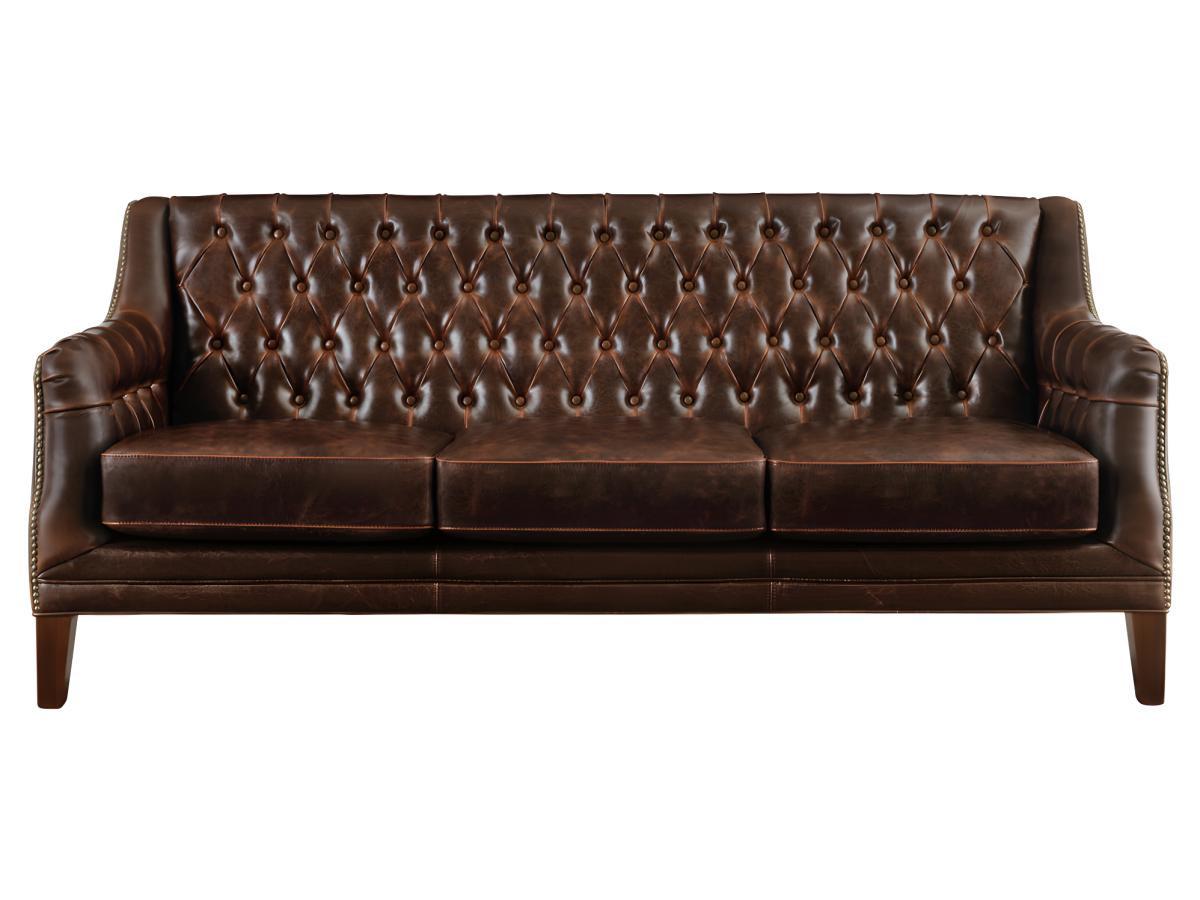 Vente-unique Ledersofa 3Sitzer COLBERT  