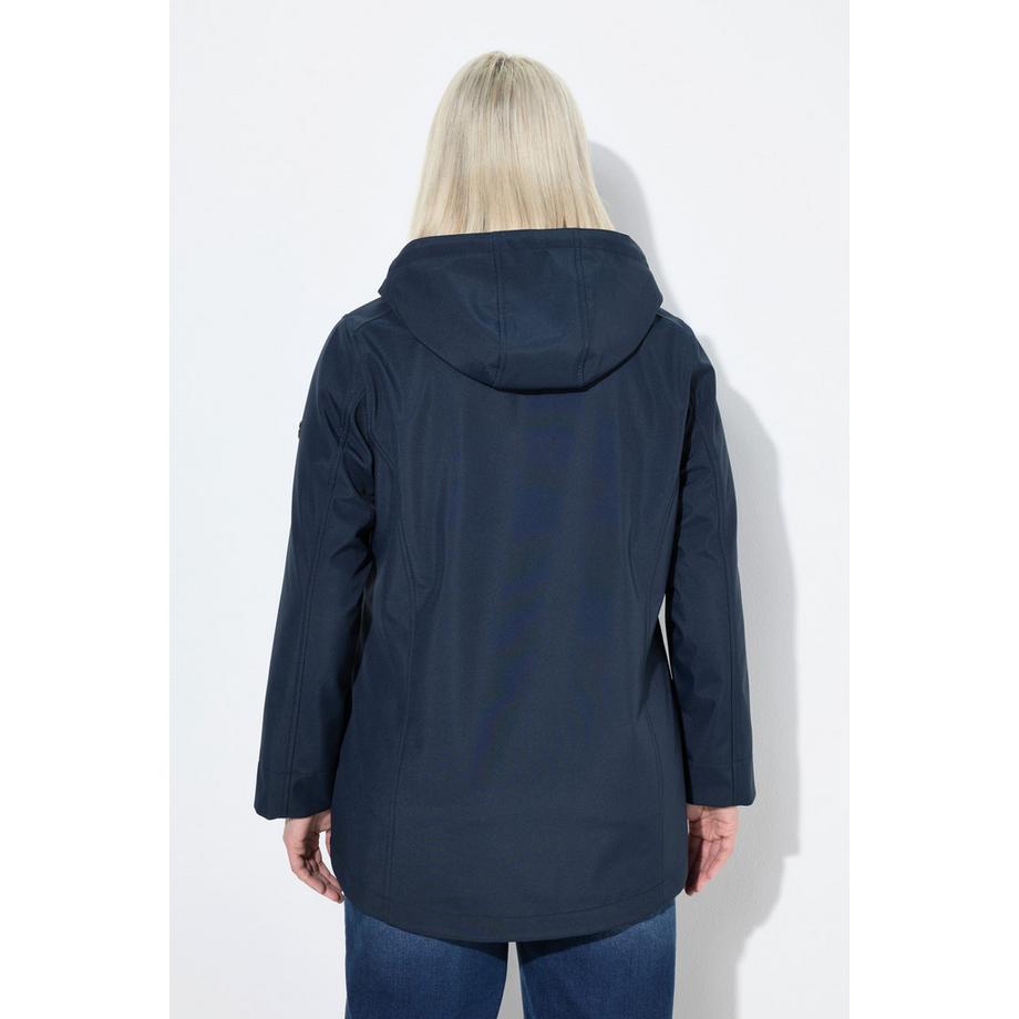 Ulla Popken HYPRAR Wasserabweisende Softshelljacke mit Reissverschlusstaschen  