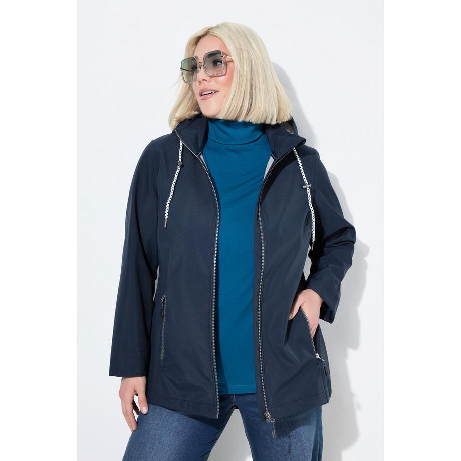 Ulla Popken HYPRAR Wasserabweisende Softshelljacke mit Reissverschlusstaschen  