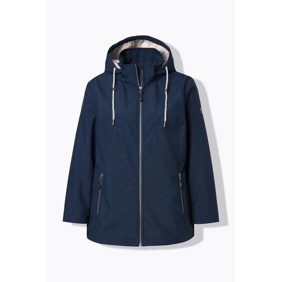 Ulla Popken HYPRAR Wasserabweisende Softshelljacke mit Reissverschlusstaschen  