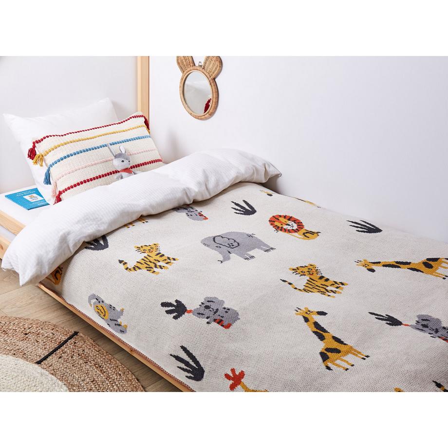 Beliani SAMEO Coperta in Cotone Moderna  