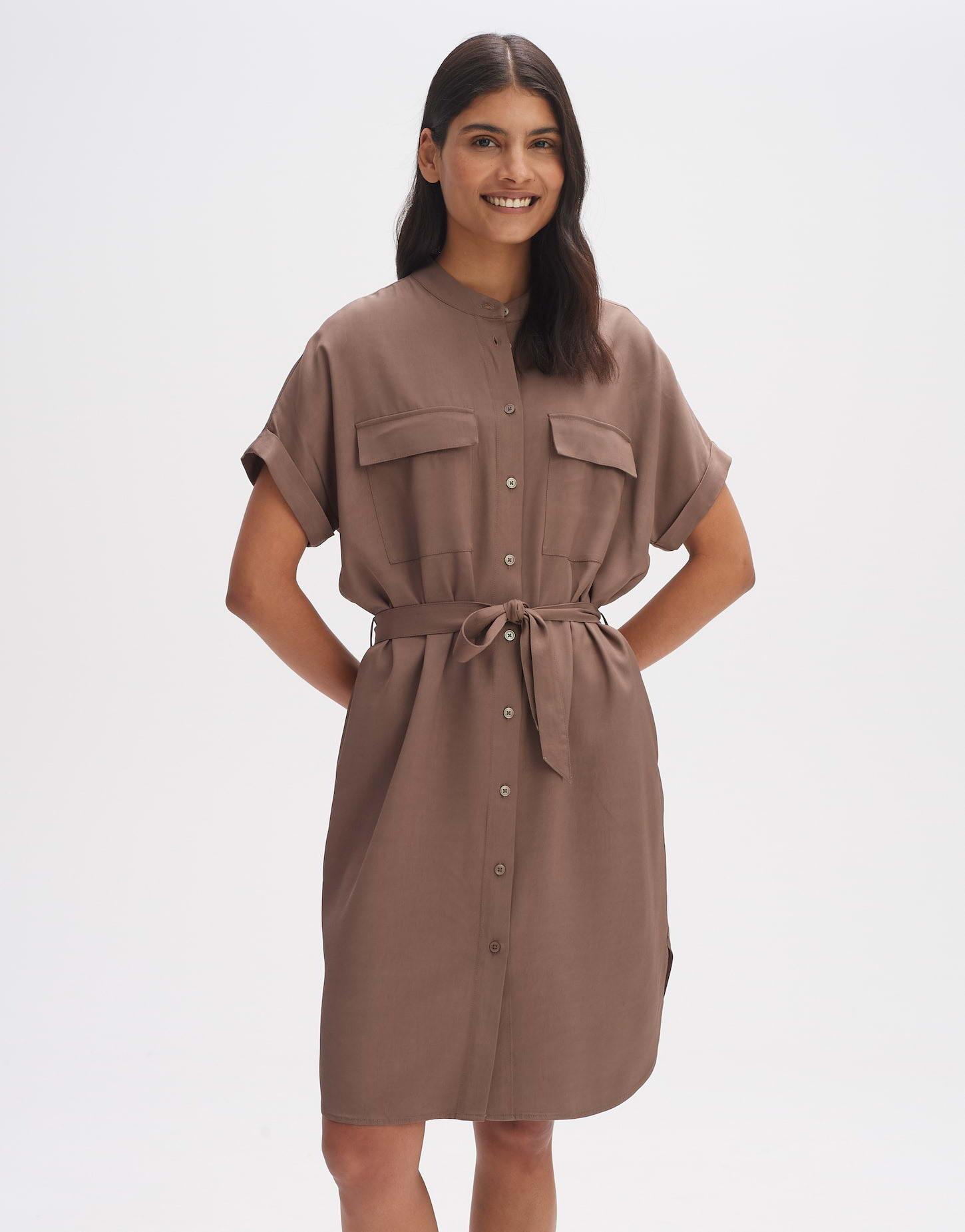 Image of Blusenkleid Wolda Gerader Schnitt Damen Staub 36