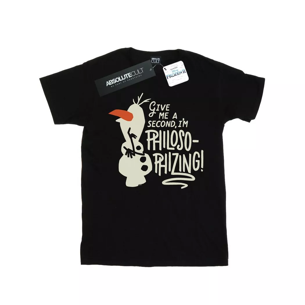 Disney - Frozen 2 Philosophizing TShirt, für Damen, Schwarz, Größe XL