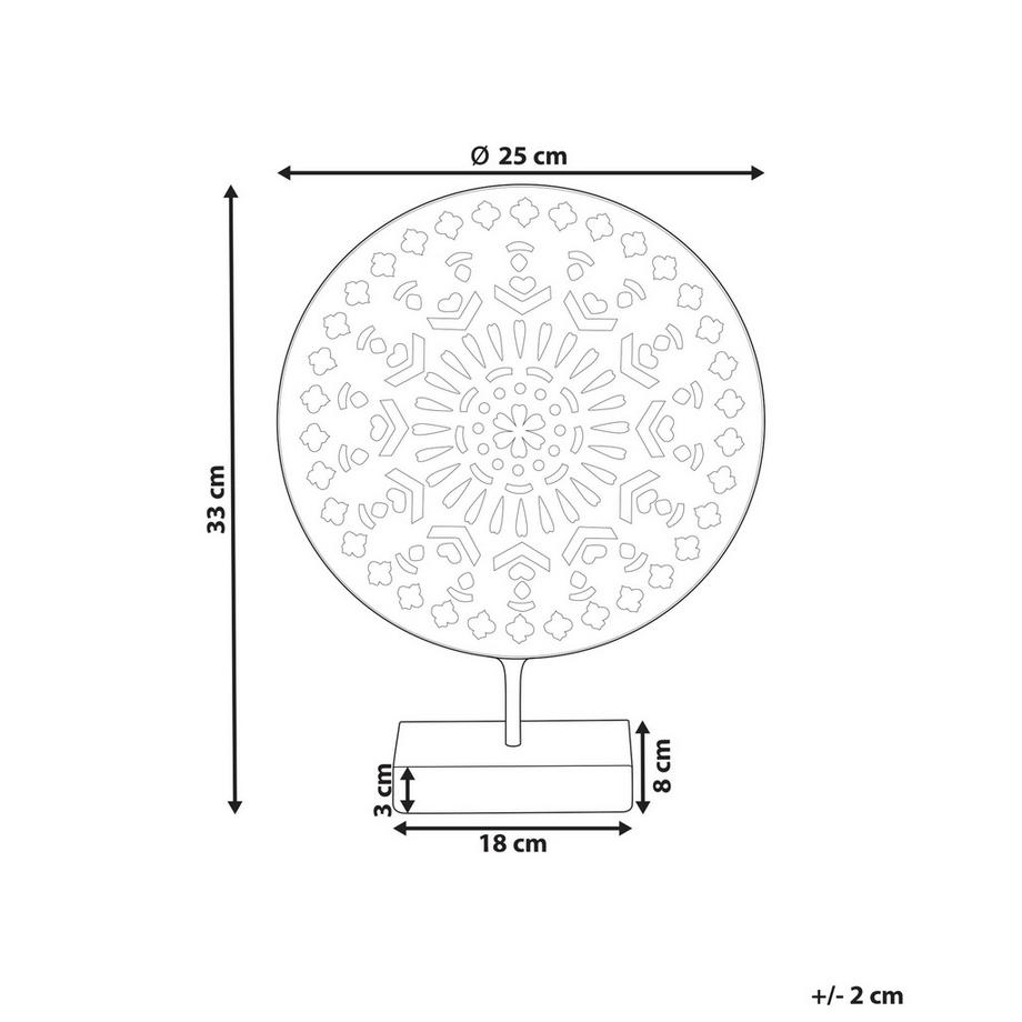 Beliani Accessorio decorativo en Ferro Moderno SESIMBRA  