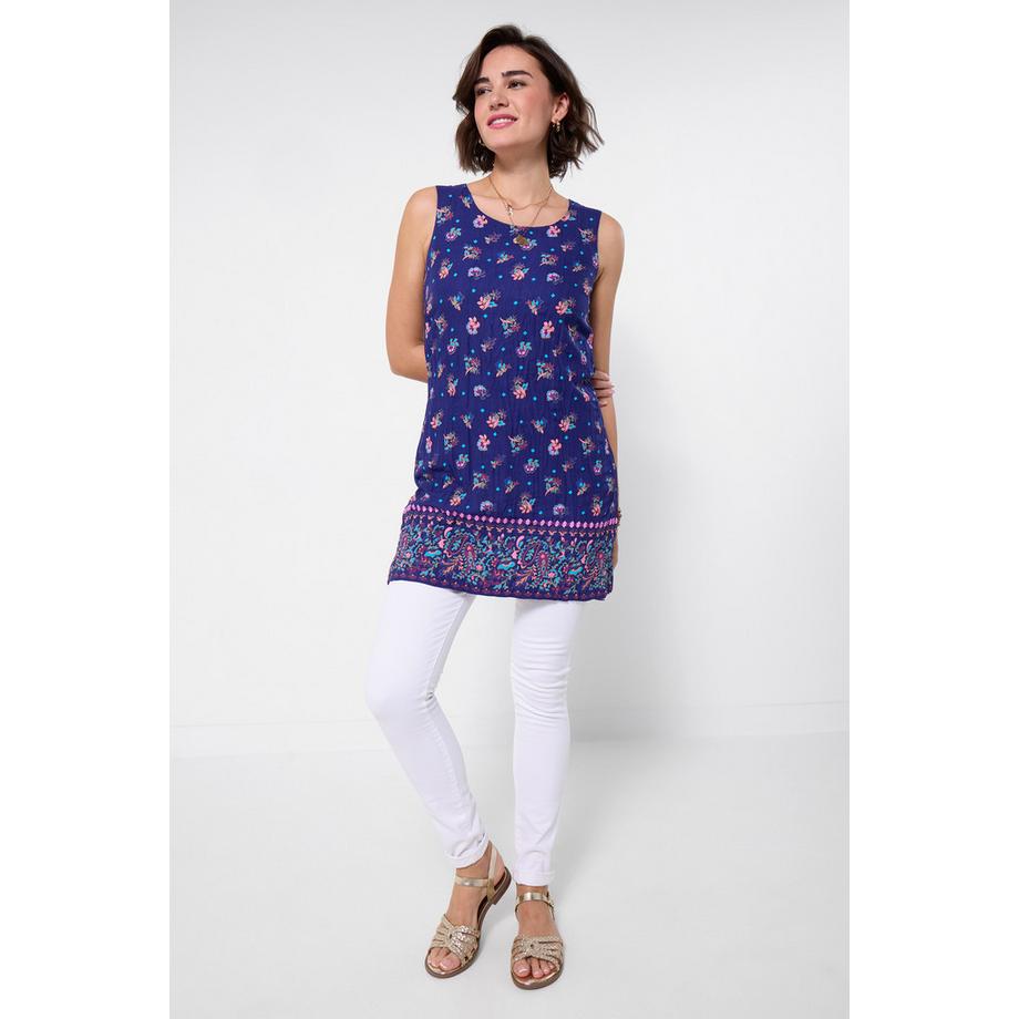 Joe Browns Tunica Reversibile con Stampa Floreale Ditsy e Aztèca  